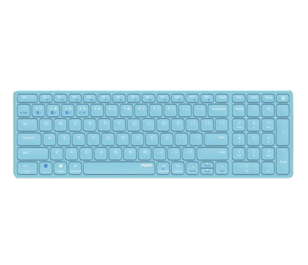 RAPOO Klawiatura bezprzewodowa E9700M Multimode niebieska 220283 - 1197869 - zdjęcie
